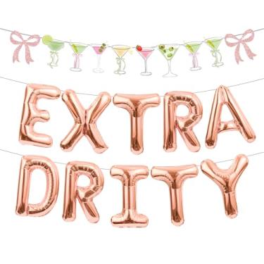 Imagem de LaVenty Decoração de balão de martini extra sujo para decoração de cassino, coquetel, martinis, despedida de solteira, artigos de festa de aniversário