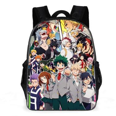 Imagem de Mochila My Hero Academia Midoriya Izuku Todoroki Shoto