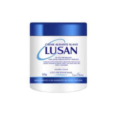 Imagem de Alisante de cabelo lusan suave 220g pote azul