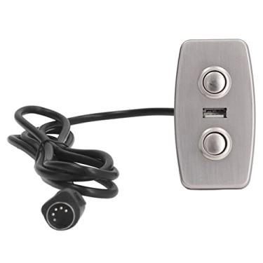 Imagem de GLOGLOW Interruptor Reclinável, Controlador de sofá Elétrico de Material ABS, Carregamento USB para Casa e Quarto, Fácil Instalação Com Componentes de Eletrodomésticos de Design Portátil