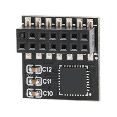 Imagem de Pissente Módulo TPM 2.0, Módulo de Segurança de Criptografia Com Interface LPC de 14 Pin para Chipset SPI para Placas-mãe B550 B450 B460, Compatível Com 11 10 8.1 7