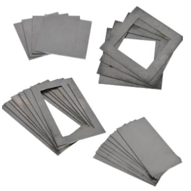 Imagem de TAICHEUT 48 peças de cupons de soldagem, kit de prática de soldagem com ímã para iniciantes, metal de treinamento de soldagem para MIG, TIG Stick, arco, gás e brasagem, preto