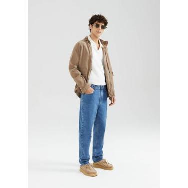 Imagem de Calça Jeans Masculina Slim Com elastano - Hering, 036, Azul