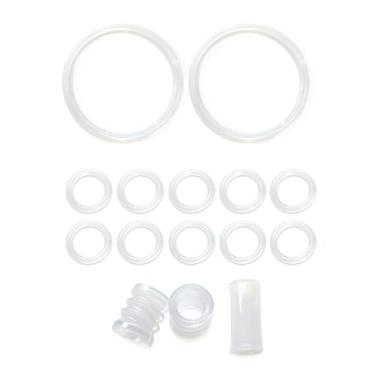 Imagem de (15 peças) Anel de borracha para vedação, peça sobressalente para máquina de sorvete VEVOR, anel de vedação de silicone e componentes de tubo para acessórios de sorvete YIKAFU YKF Soft Serve