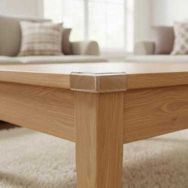 Imagem de Kit com 50 Protetores de Quina em Silicone Transparente, Proteção de Segurança para Bebês e Crianças, Cantoneiras para Móveis