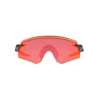 Imagem de Oakley Óculos de sol masculino OO9471 Encoder retangular, vermelho fosco/Prizm Trail Torch, 36 mm, Maçarico vermelho fosco/Prizm Trail Torch, 36 mm