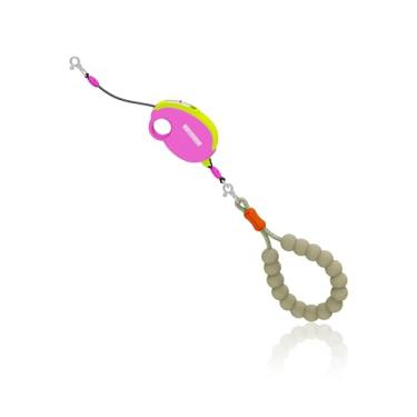 Imagem de Maogoublue Coleira retrátil para cães, extensível de 2,5 m, com alça acolchoada e fita refletiva, leve de 132 g para cães pequenos de até 12 kg, carretel automático sem emaranhados (latte de aveia)