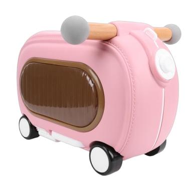 Imagem de Luqeeg Ride on Luggage, Multi Modos Anti Tipping Over 20l Ride on Toddler Rolling Suitcase with Wheels & Lights Mochila com Rodas e Luzes para Viagens Board Voos 46 x 21 x 30 cm, Rosa, Comum