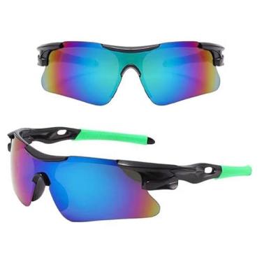 Imagem de Óculos De Sol Esportivos Coloridos Unissex, Lente Com Proteção UV 400 Ciclismo Atividades Ao Ar Livre (Lilás com Hastes Pretas)