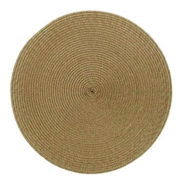 Imagem de Jogo Americano Redondo 1 Lugar Mesa Posta Sousplat Supla - Yang, BEGE