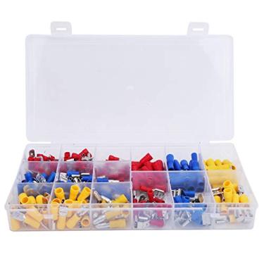 Imagem de LiebeWH Conjunto de Terminais de Crimpagem, Kit de Tubo Isolante Revestido de Estanho de Cobre para Conexão de Cabo Elétrico, Jumper de Fio, Variedade de Terminais de Pinos Com Tubos Retráteis, e