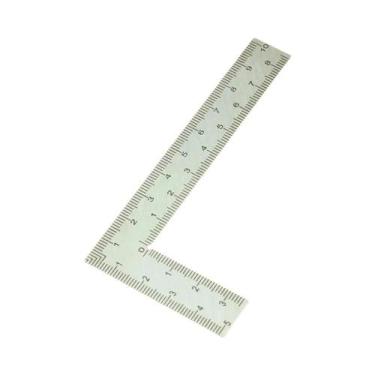 Imagem de Mini Régua De Precisão Em Aço Inoxidável Em Forma De L, Dupla Face, Al