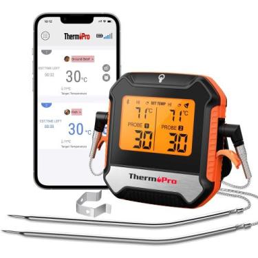 Imagem de Termômetro Digital De Carne Bluetooth ThermoPro TP904 Sem Fio 135M Com