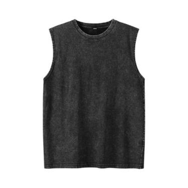 Imagem de Camiseta Sem Mangas Masculina Oversized Com Estampa Gráfica Vintage La