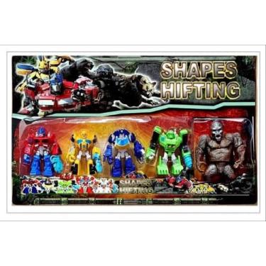 Imagem de Kit 3 Robôs Rescue Bots Optimus Primal Gorila Transformes - Soberana B