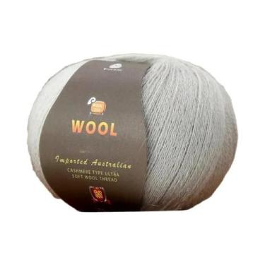 Imagem de Grande Pacote De 500g De Fio De Lã Fina De Cashmere Para Tricô Artesan