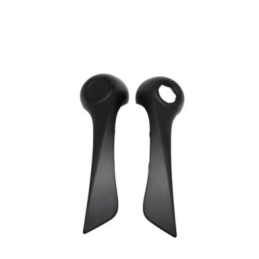 Imagem de 2 PCS Carro Esquerda Direita Puxador da porta interna Maçaneta da tampa externa Substituição da guarnição Compatível com Renault Koleos 1 2008 2009 2010-2016 80945JY50A 80944JY50A(RHD-Black 2 PCS)