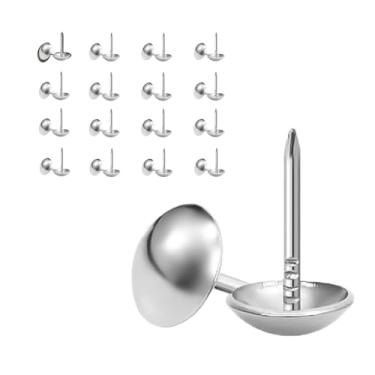 Imagem de Galdexi 100 peças de tachinhas de polegar para estofamento, tachinhas vintage de 7/40 cm, pregos de parede longos decorativos resistentes para decoração de sofá de escritório, casa, decoração de sofá