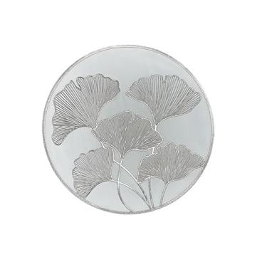 Imagem de Lugar Americano Redondo PVC Mesa Posta 38cm Resistente Prata