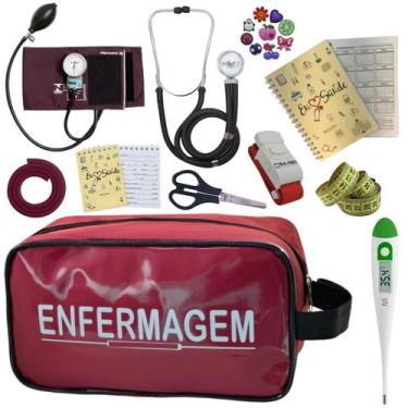 Imagem de Kit Enfermagem Profissional Glicose Estagio Saude Completo - PREMIUM, 