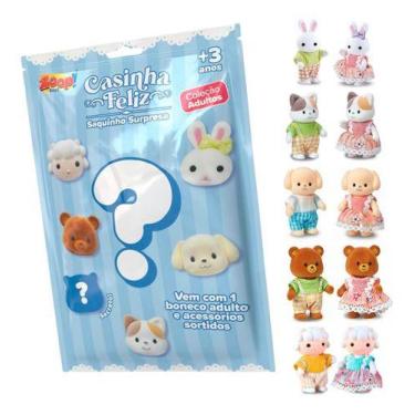 Imagem de Boneco Surpresa Casinha Feliz Família Coleção Adultos - Zoop Toys