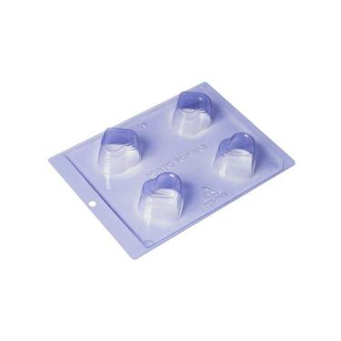 Imagem de Forma de silicone trufa coração detalhe cod-9 com 3 partes porto forma