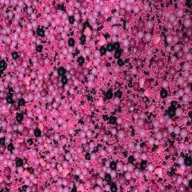 Imagem de Confeito de açúcar sprinkles rosa e preto 515 jady