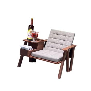 Imagem de YIJU Conjunto de Mini Cadeira de Leitura em Escala 1/12 - Acessórios Criativos DIY para Decoração de Casa de Bonecas