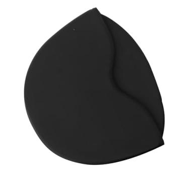 Imagem de POCREATION Chapéu de Gelo Em Gel, Quente e Frio, Uso Duplo, Bolsa de Gelo, Envoltório de Cabeça, Reutilizável, Macio, Confortável, Compressa Fria, Tampa de Gel de Resfriamento, Com Design (BLACK)