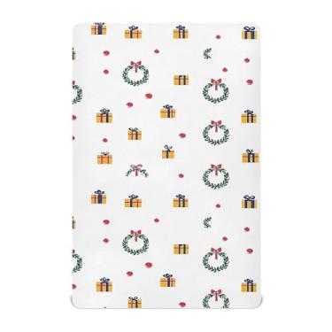 Imagem de Wassud Jogo de lençol de berço respirável para meninos e meninas, para meninos e meninas, lençol com elástico neutro 71 x 132 cm