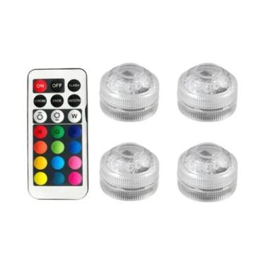 Imagem de Luz Submersível Com 10 LEDs, Controle Remoto, Alimentada Por Bateria, 