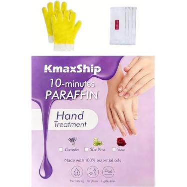 Imagem de KmaxShip 10-Minute Paraffin Hand Treatment, Home Hand Wax Spa Treatment Gloves, Honey, One-Pair
