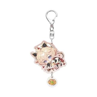 Imagem de Jogo genshin impacto dália skirk cosplay traje acrílico chaveiro acess