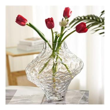 Imagem de Vaso de vidro de arte criativa transparente para arranjo de flores de água ornamentos vasos de flores