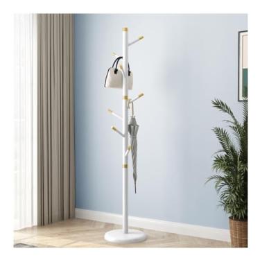 Imagem de SLGGPJBU Cabide cabideiro de chão, quarto, cabide em forma de árvore, sala de estar, cabide resistente para jaquetas, casacos, cabideiro de prateleira