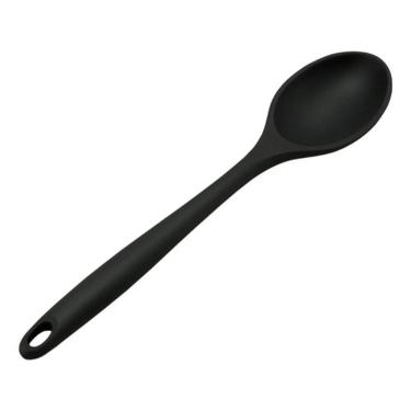 Imagem de Colher De Silicone 27cm Resistente Jjb Utilidades Preto
