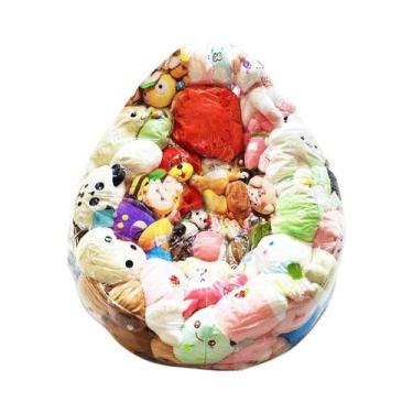 Imagem de Capa Grande Transparente Impermeável Para Cadeira Saco De Pelúcia 150L