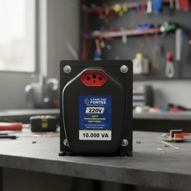 Imagem de Auto Transformador 10000VA 110V OU 220V 18000 BTUS Potente Tomada - a 