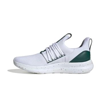 Imagem de adidas Lite Racer Adapt 7.0 Tênis masculino, Branco/verde universitário/limão, 38