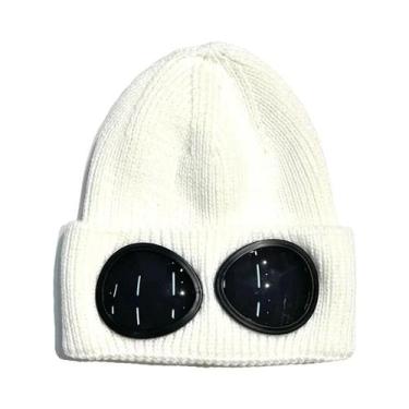 Imagem de Gorro De Inverno Unissex Tricotado Com Óculos, À Prova De Vento, Quent