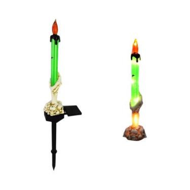 Imagem de Luzes Solares De Abóbora Para Halloween, Lâmpada De Estaca À Prova d'Á