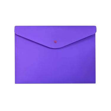 Imagem de Envelope Plástico com Botão A4 Roxo - Dello