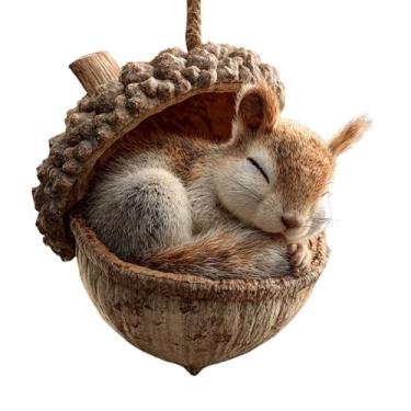 Imagem de Decoração animal de árvore de Natal - Planta de lembrança de férias de inverno, enfeite de motivo animal de acrílico de Natal - para cornija peitoril de janela de ombro para sala de estar