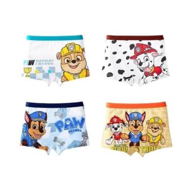 Imagem de Cuecas De Algodão Paw Patrol Para Meninos 4PCS Shorts Confortáveis Box