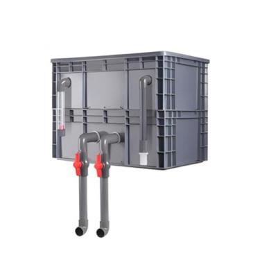 Imagem de Filtro de caixa de grande volume de negócios com cachoeira e fluxo de água ajustável - Sistema externo de circulação de água DIY para aquários, lagoas - Filtro de aquário