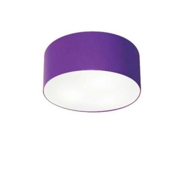 Imagem de Plafon Para Varanda Gourmet Cilíndrico SV-3010 Cúpula Cor Roxo - Lustr