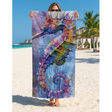 Imagem de Toalha Banho E Praia Oceano Vida Marinha Premium 70x140 Cm - Use Thuco