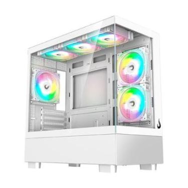 Imagem de Gabinete Gamer Rise Mode Crystal Glass 03, Mid Tower Sem FANs, - RM-CA-CY-03-FW-Unissex