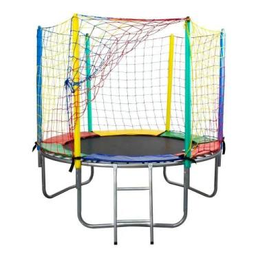 Imagem de Cama Elástica Canguri de 2 Metros Lona Preta Importada sem Emenda - Ch