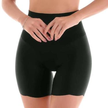 Imagem de Bermuda Modeladora Compressão Corte Laser Sem Costura Zee Rucci, G, Pr